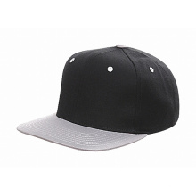 Fait en cuir noir Snapback Hat en gros